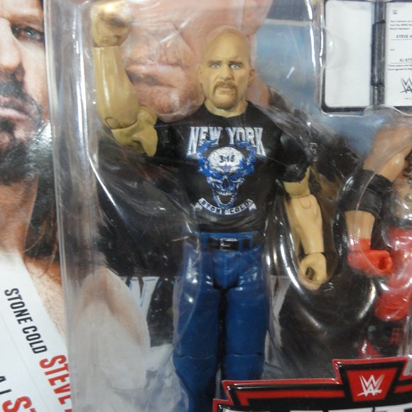 Steve Austin & Aj Styles Battle Pack W contract~NIP~Sealed~Action fi… - Picture 3 of 4